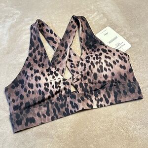 Fabletics Spotted Leopard Print Women's Sports Bra